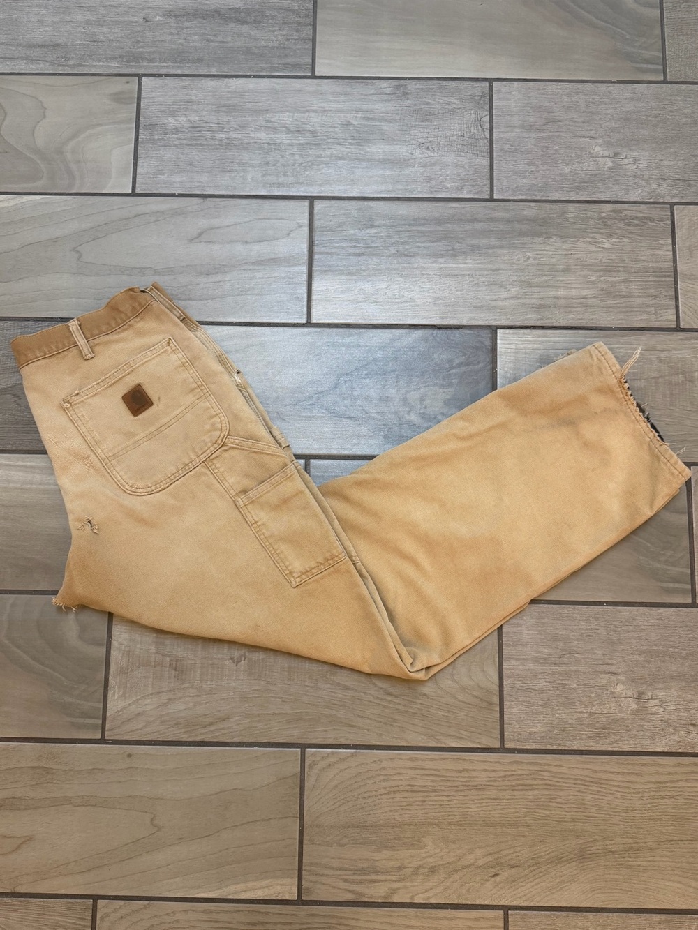 Vintage Y2K Carhartt B11 Brown Duck Canvas Carpenter Thermal Lined